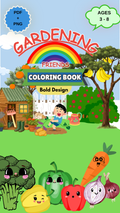 Kids' Gardening Friends Coloring eBook