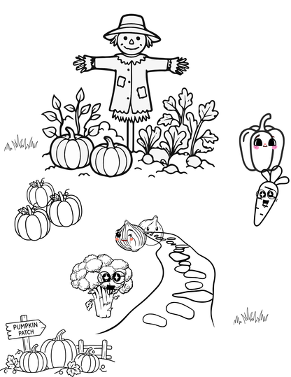 "Bundle" #2 ~ 5 Printouts (+) 1 Free ~ Garden Friends eBook Series