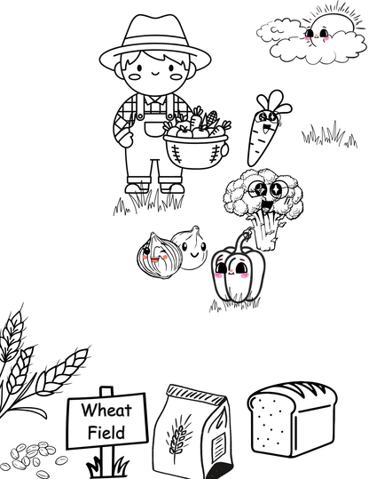 "Bundle" #2 ~ 5 Printouts (+) 1 Free ~ Garden Friends eBook Series