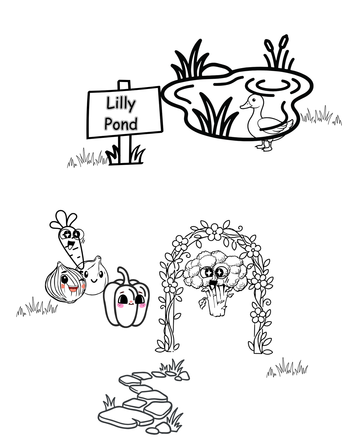 Print Out Pg. 27 Garden Friends eBook