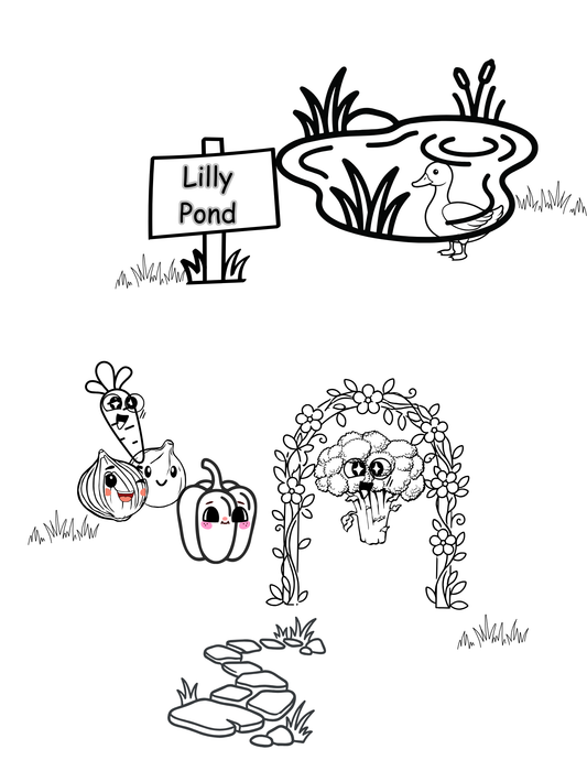 "Bundle" #2 ~ 5 Printouts (+) 1 Free ~ Garden Friends eBook Series